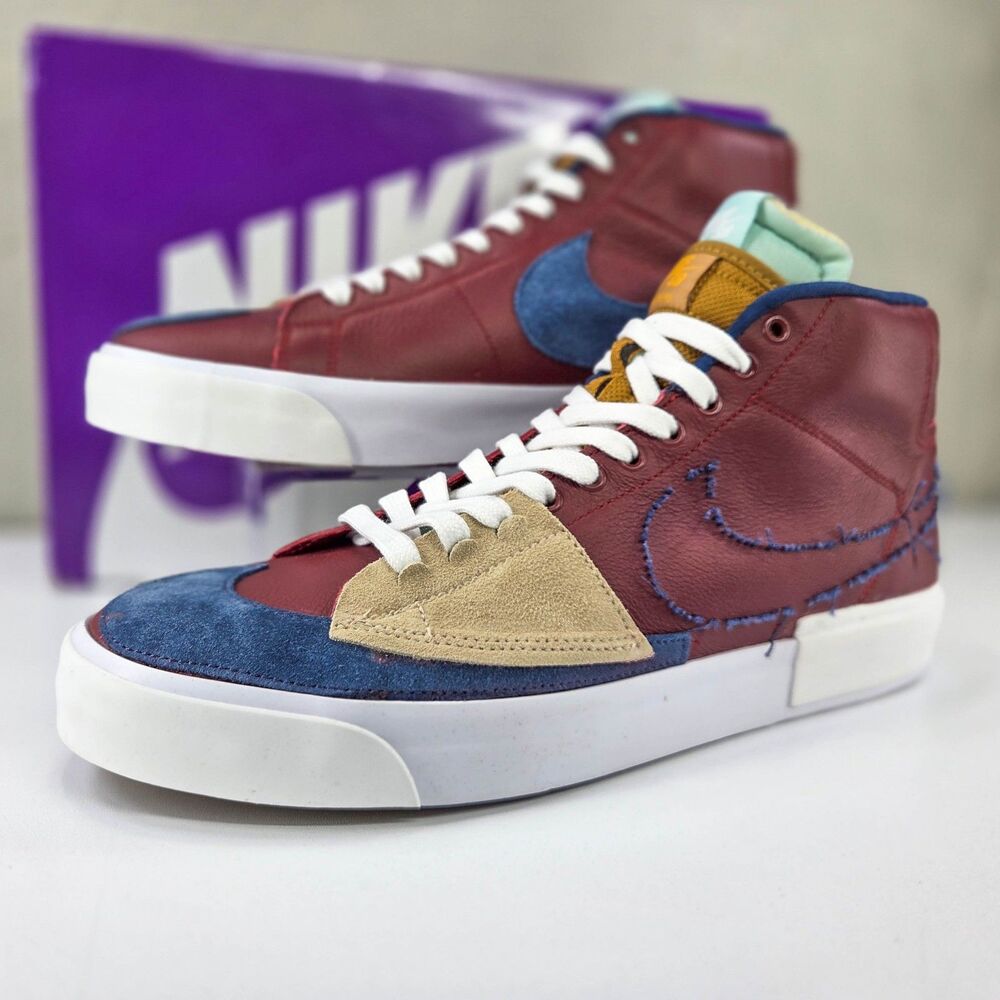 Nike SB Zoom Blazer Mid Edge L Team Red Navy DA2189-600 Sz 12